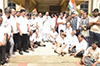 Congress protests against MLA Bharath Shetty for offending Leader of Opposition Rahul Gandhi